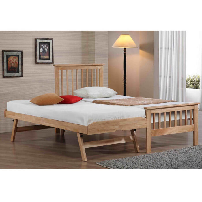 Flintshire Furniture Pentre Oak Guest Bed Frame