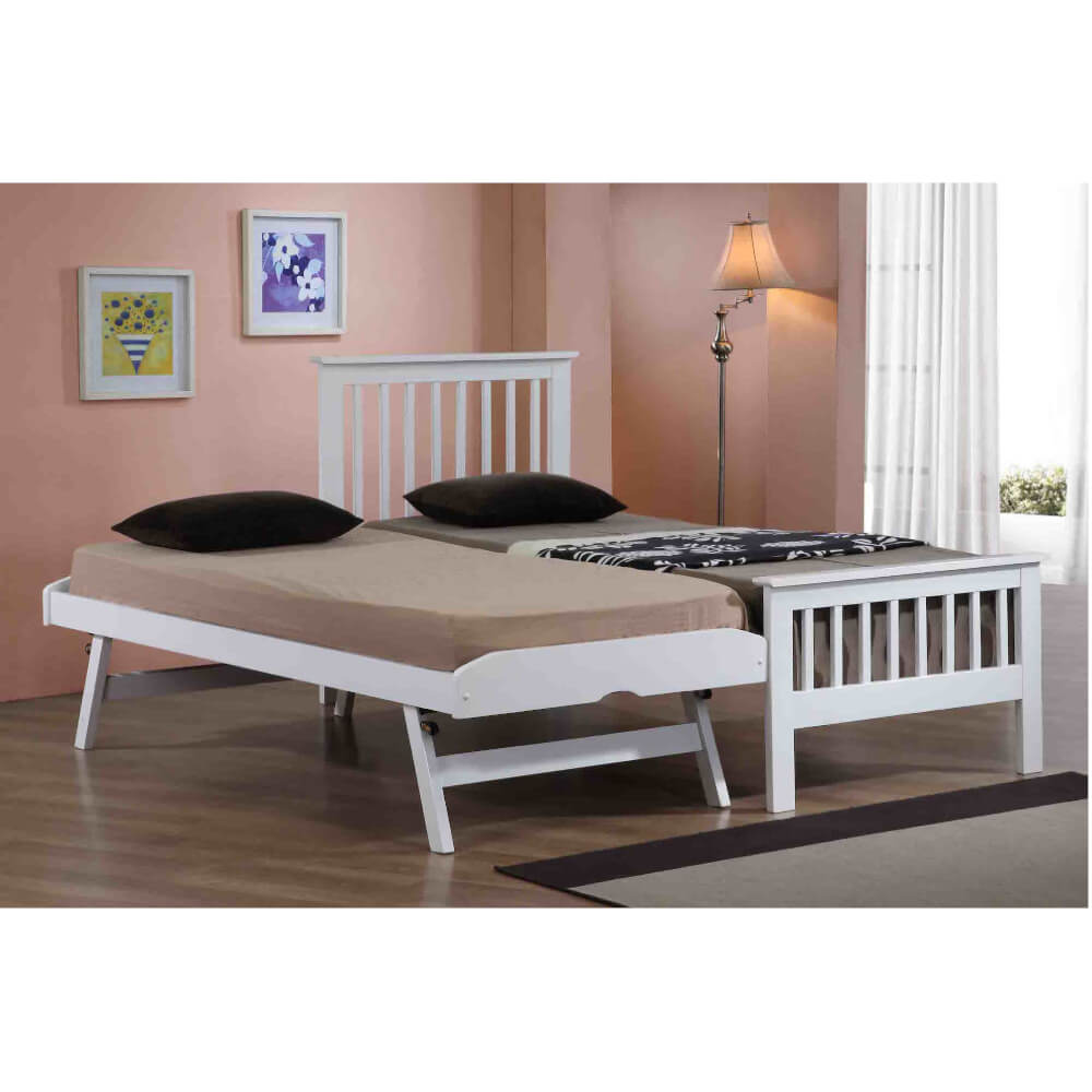 Flintshire Furniture Pentre White Guest Bed Frame