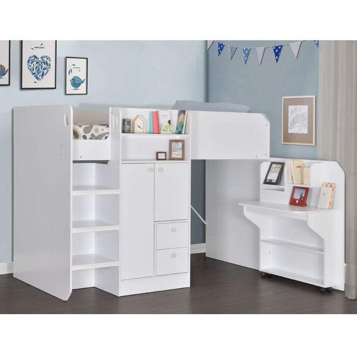 Flintshire Furniture Taylor High Sleeper Bed White