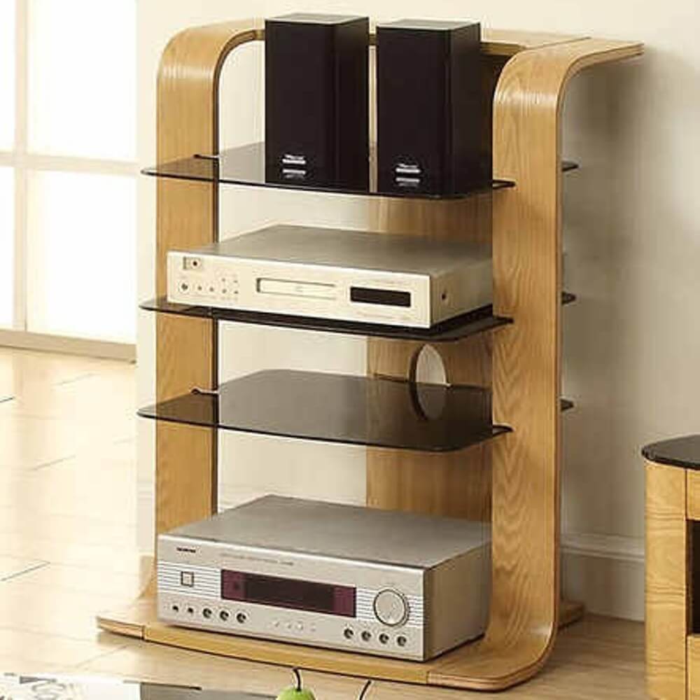 Jual Curve Oak JF204 Hi Fi Stand