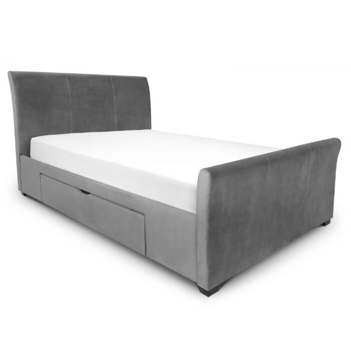 Julian Bowen Capri Bed Frame Dark Grey Velvet