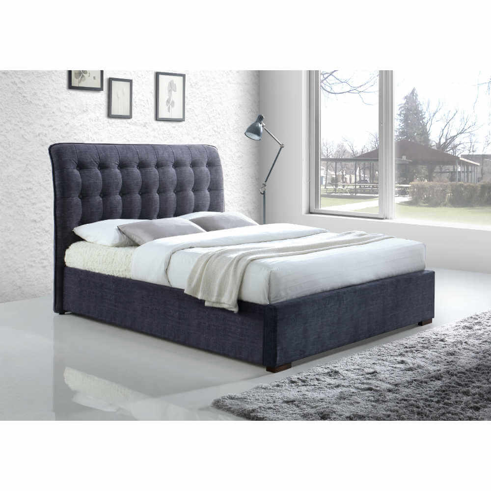 Time Living Hamilton Bed Frame Dark Grey