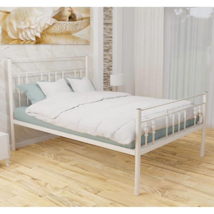 Zoe High Foot End Bed Frame Ivory