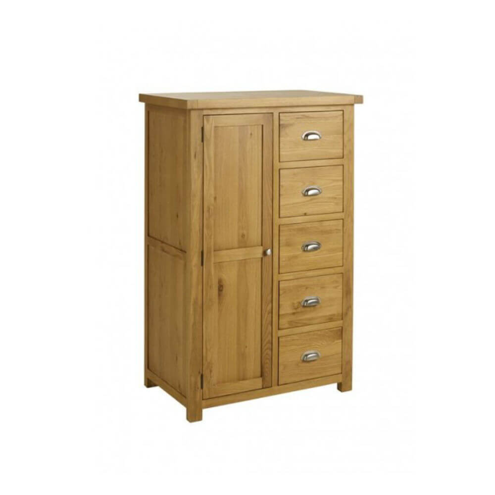 Birlea Woburn 1 Door 5 Drawer Robe