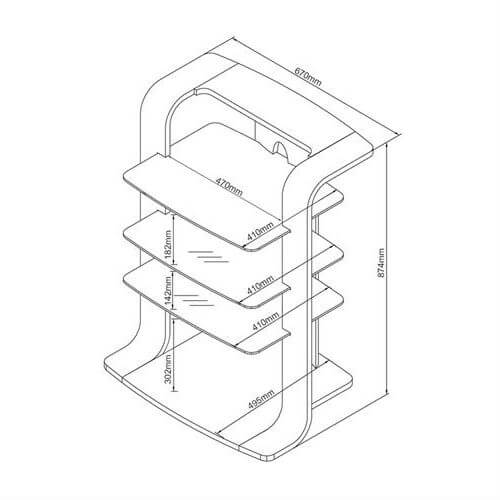 Jual Curve JF204 Hi Fi Stand
