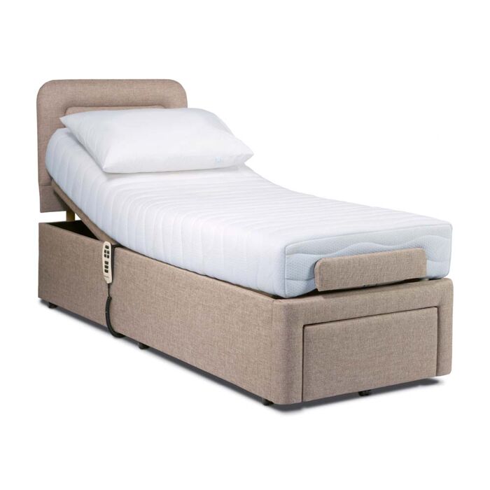 Sherborne Dorchester Adjustable Bed in Acapulco Fawn