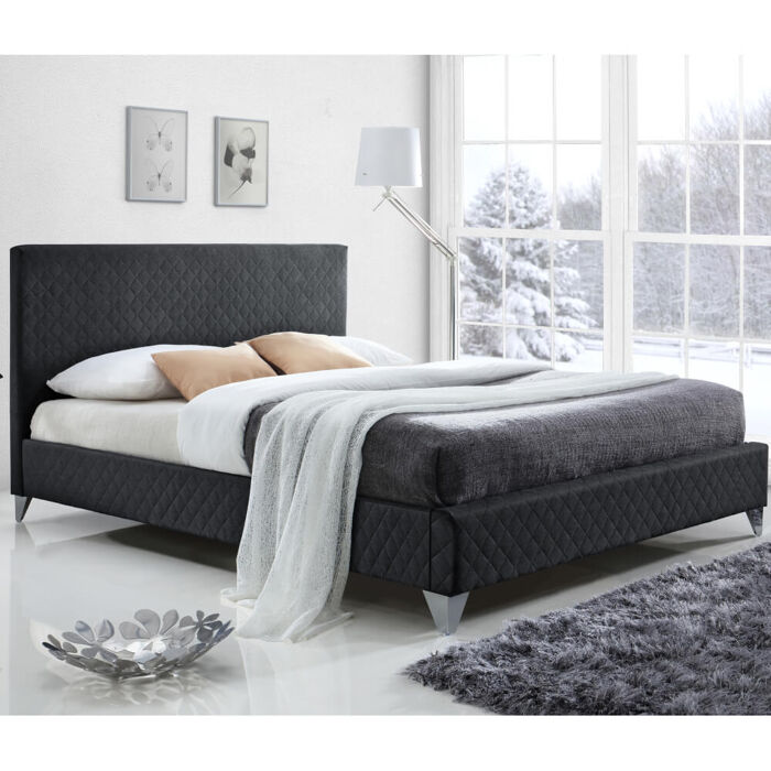 Time Living Brooklyn Bed Frame Dark Grey