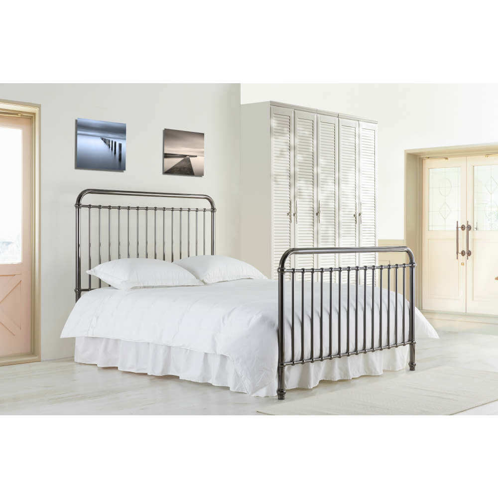 Time Living Rose Bed Frame Black Nickel Time Living Rose Bed Frame Black Nickel