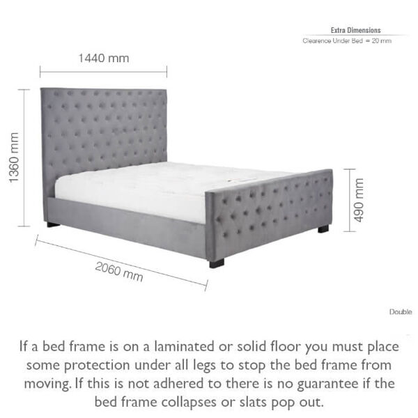 Birlea Marquis Bed Frame 135cm