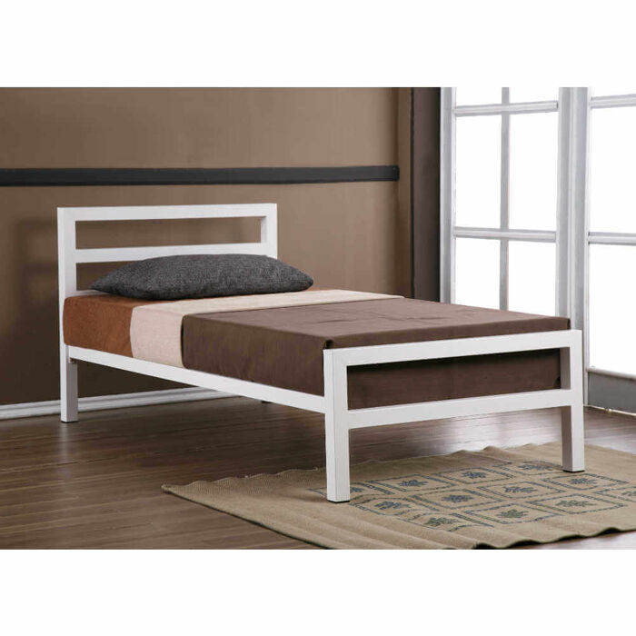 Time Living City Block Bed Frame White