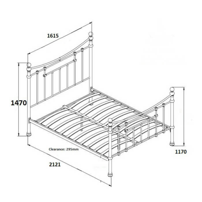 Birlea Bronte Bed Frame 150cm