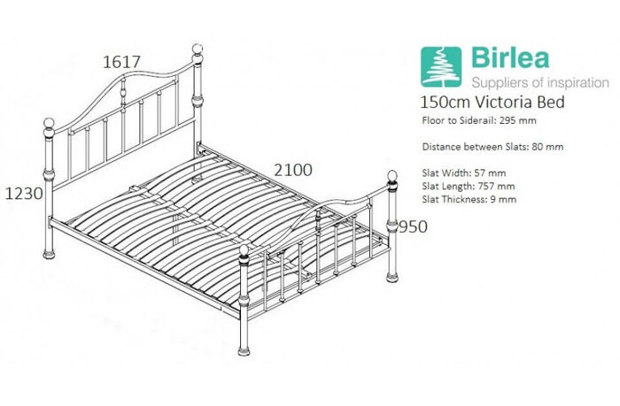 Birlea Victoria Bed Frame 150cm