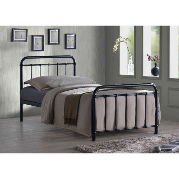 Time Living Miami Bed Frame Black Single