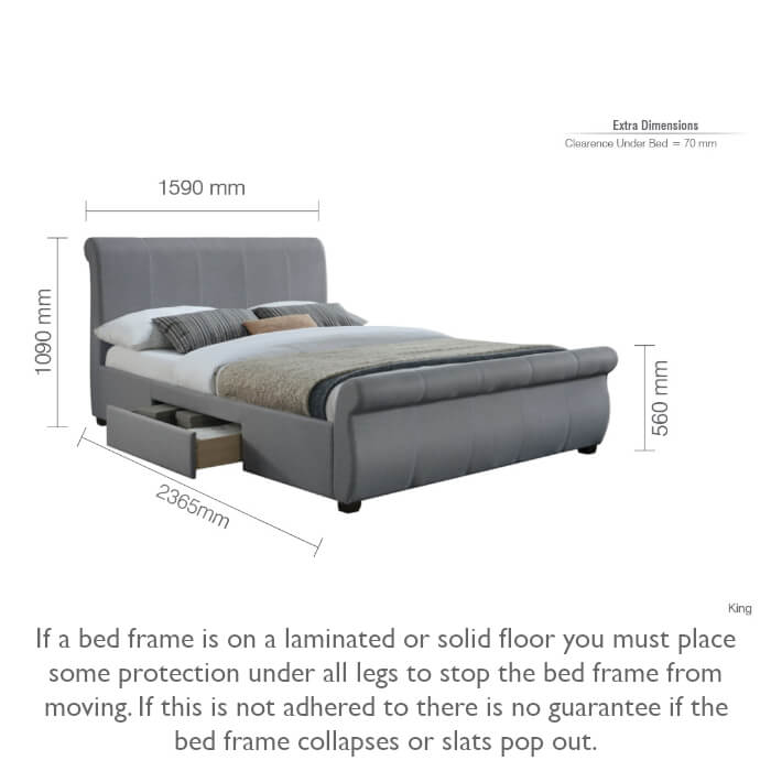 Birlea Lancaster Bed Frame King Size