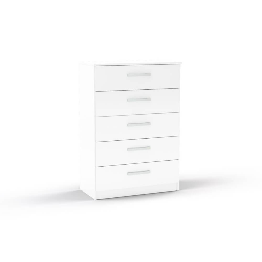 Birlea Lynx 5 Drawer Chest White