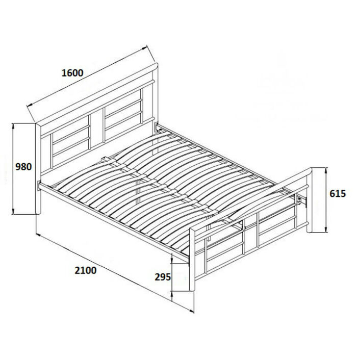Birlea Montana Bed Frame 150cm