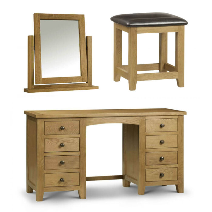 Julian Bowen Marlborough Twin Pedestal Dressing Table
