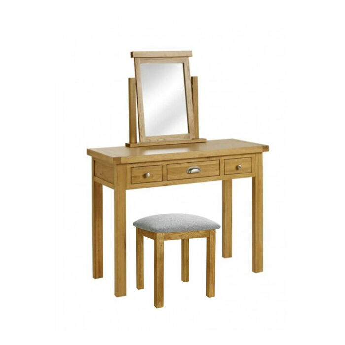 Birlea Woburn Dressing Table, Mirror & Stool