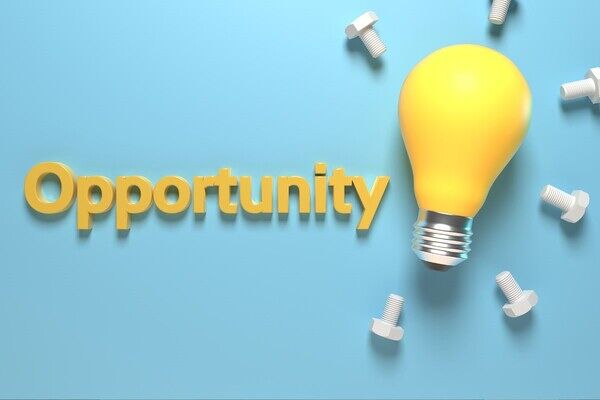 Lightbulb and opportunity