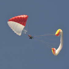 Directional reserve parachute for paragliding