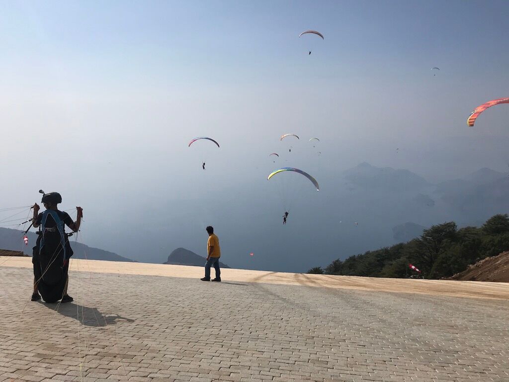 1700 meter paragliding siv take off