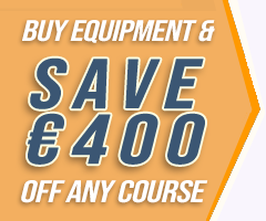 Buy Equipment & Save €400 off any course