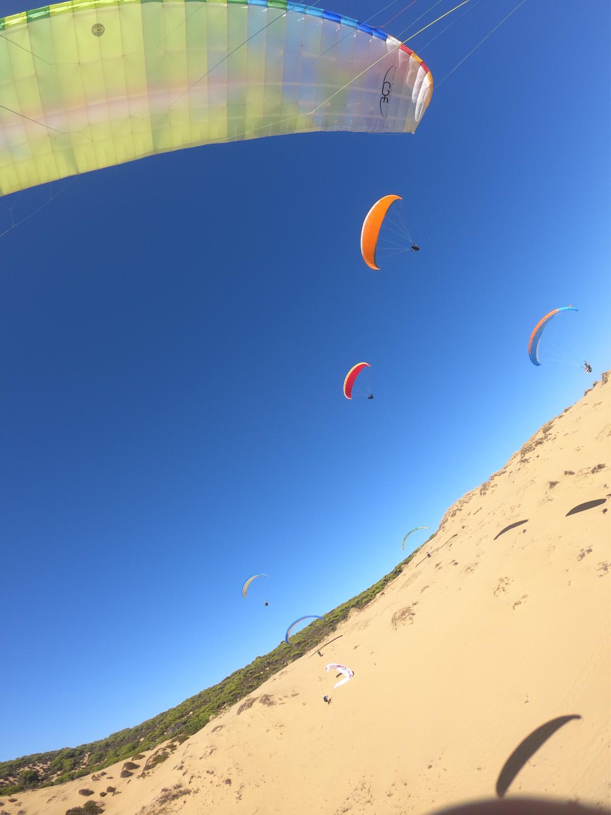 beach flying in Spain