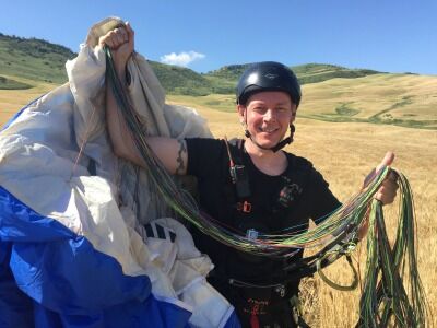 Student pilot paragliding | Fly Spain