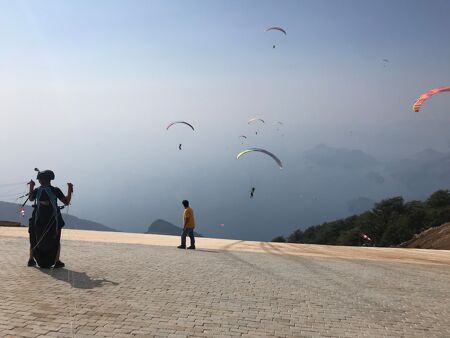 1700 meter paragliding siv take off