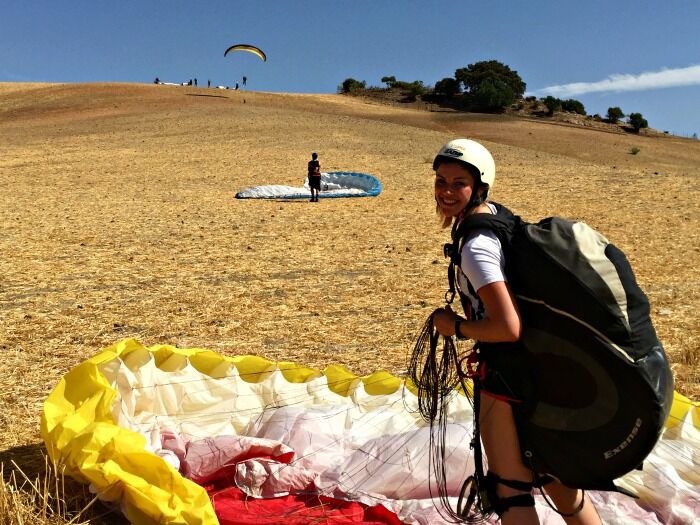 November proves another excellent month for paragliding tuition