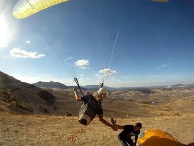 January Sunshine and paragliding training 