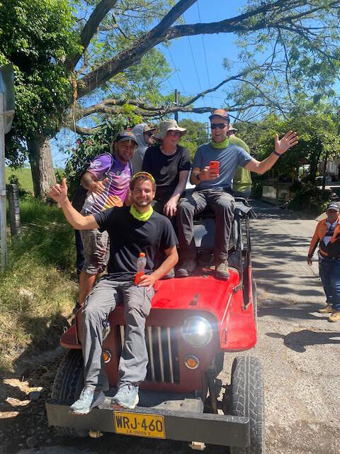 Paragliding jeep ride to launch in Colombia