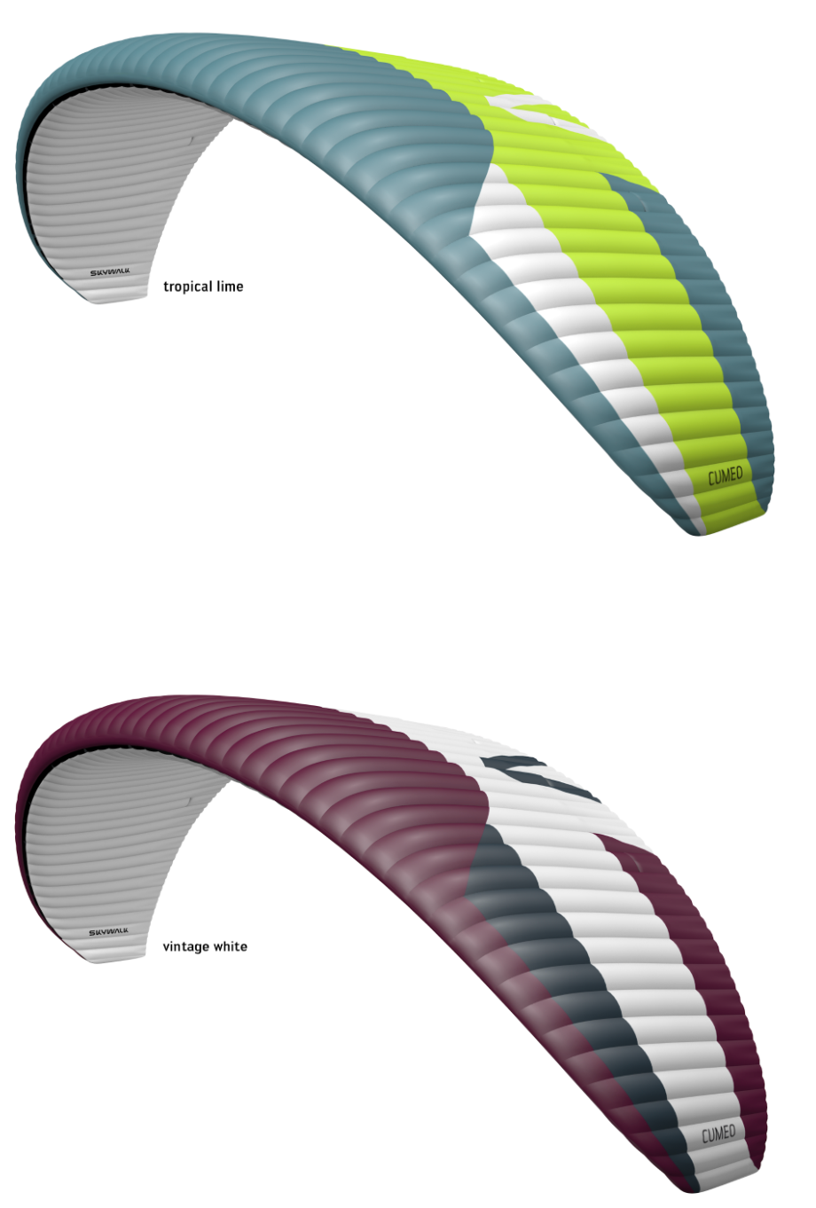 Skywalk Cumeo 2 glider colours sold at FlySpain