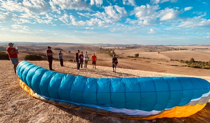 paragliding training at flyspain