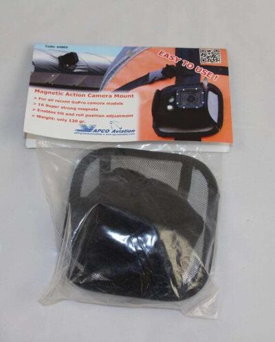 Go pro magnetic action camera for paragliding and paramotoring,