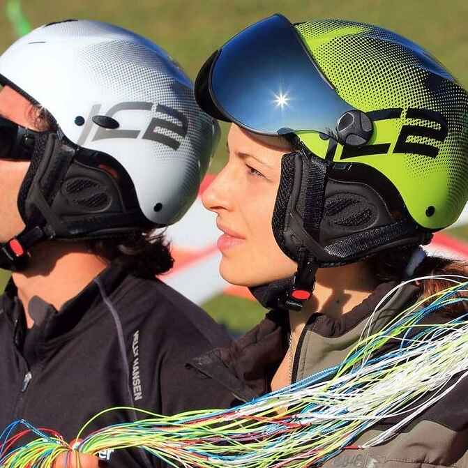 Icaro Nerv paragliding helmet with true Italian styling available from FlySpain