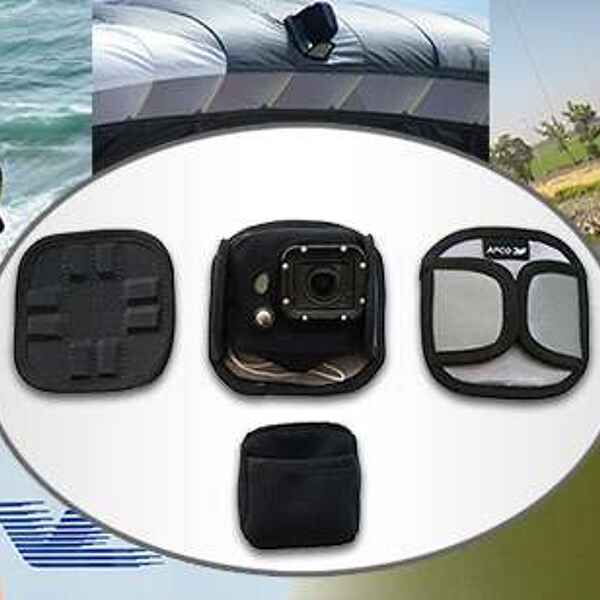 Go pro magnetic action camera for paragliding and paramotoring,