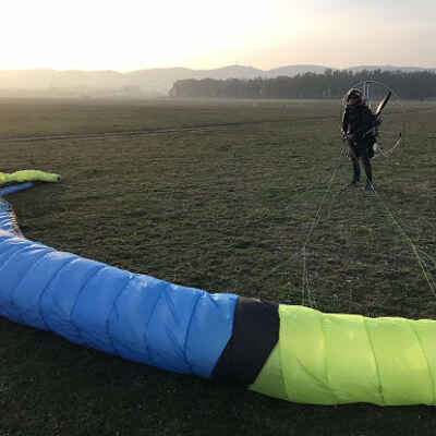 Go pro magnetic action camera for paragliding and paramotoring,