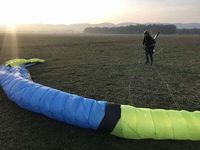 Go pro magnetic action camera for paragliding and paramotoring,