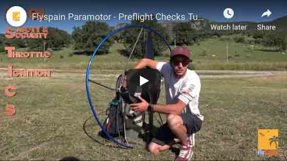 Paramotor Fustics pre flight checks