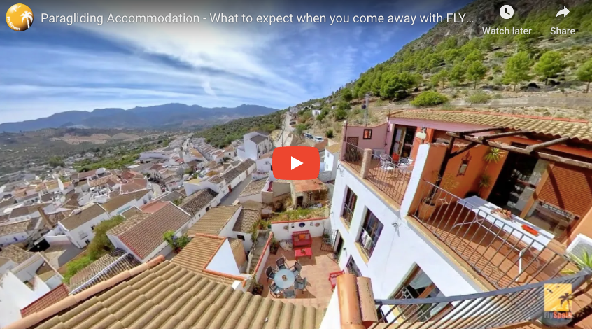 Fly Spain paragliding accommodation- Check out the Eagles Nest
