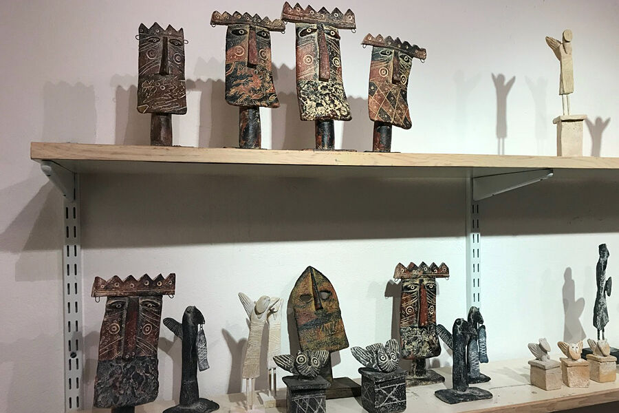 John-Maltby-Ceramic-Sculpture-in-his-showroom-MIAR-Arts-b