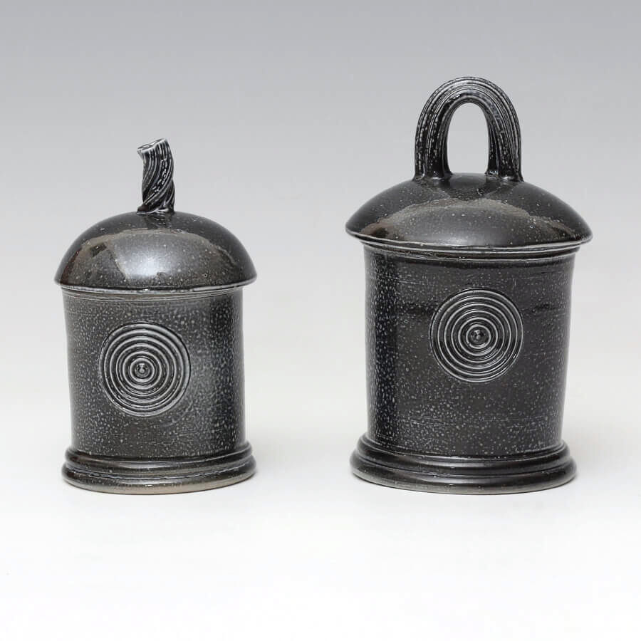 Walter-Keeler-Ceramic-Salt-Glazed-Jars