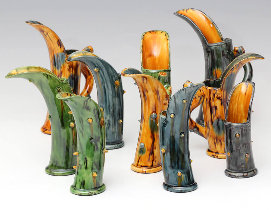 Walter-Keeler-Earthenware-Jugs-miararts