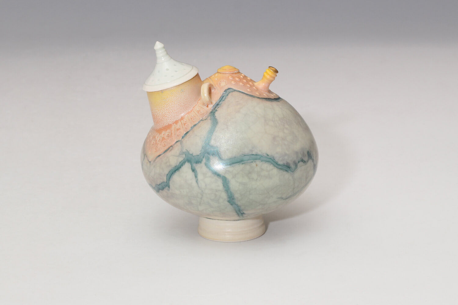 Geoffrey Swindell Ceramic Miniature Lidded Vessel 051