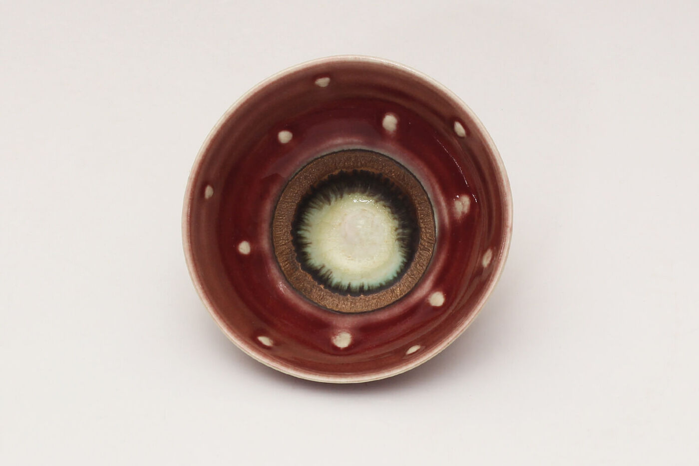 Peter Wills Small Red Impressed Bowl 249