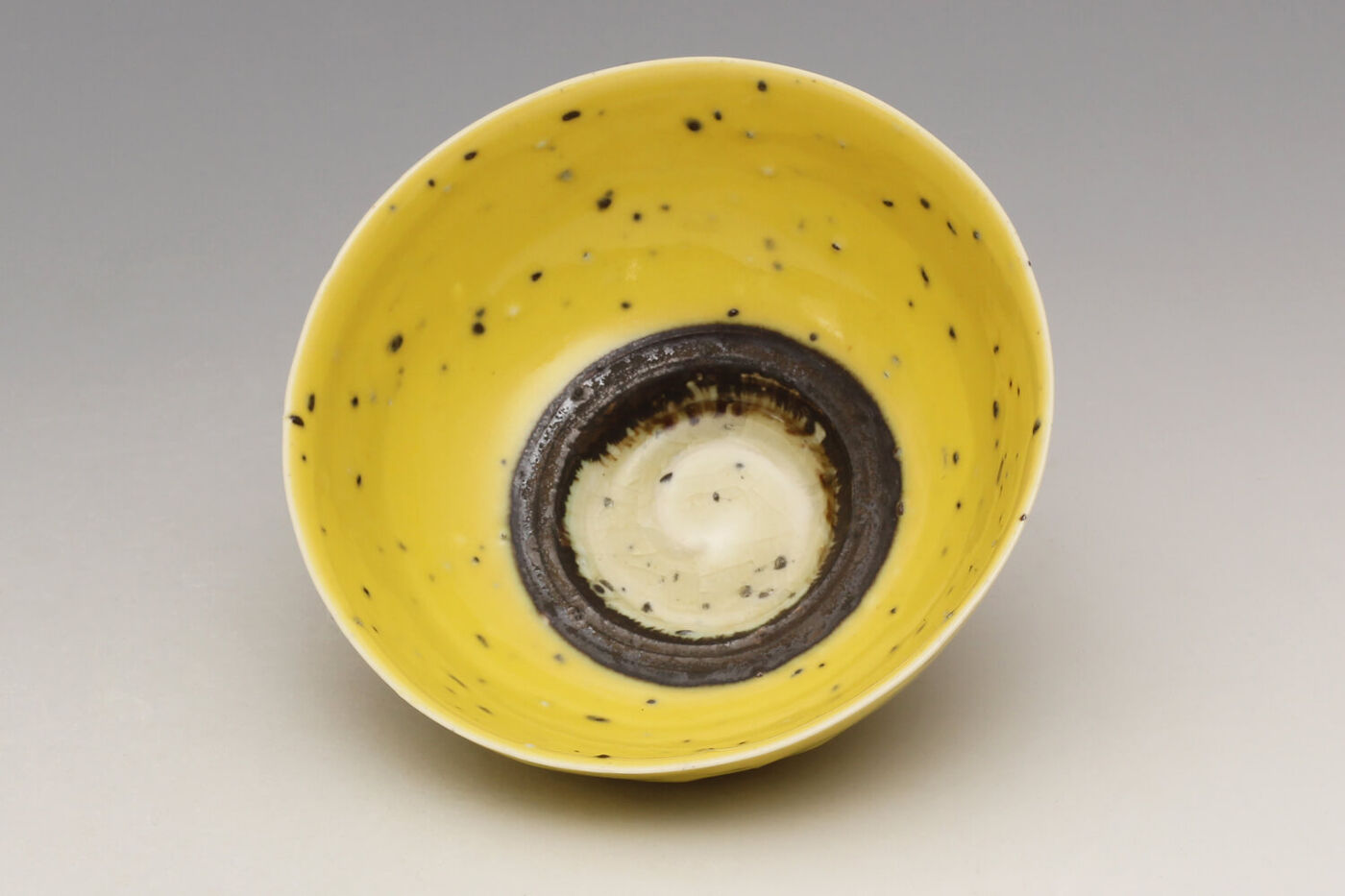 Peter Wills Ceramic River Grogged Yellow Bowl 244