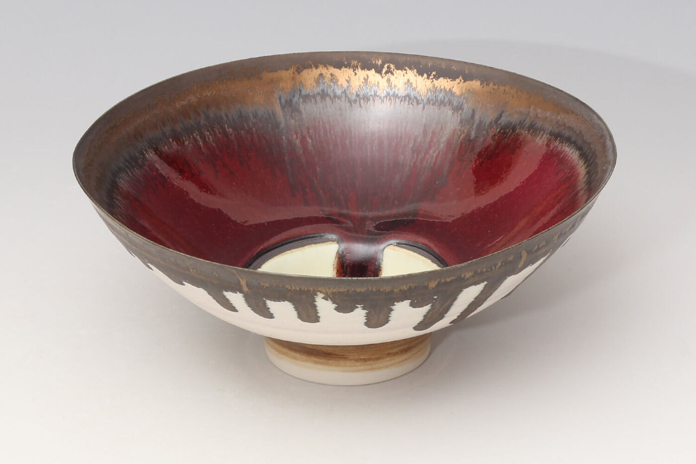 Peter Wills Ceramic Red Bowl 232