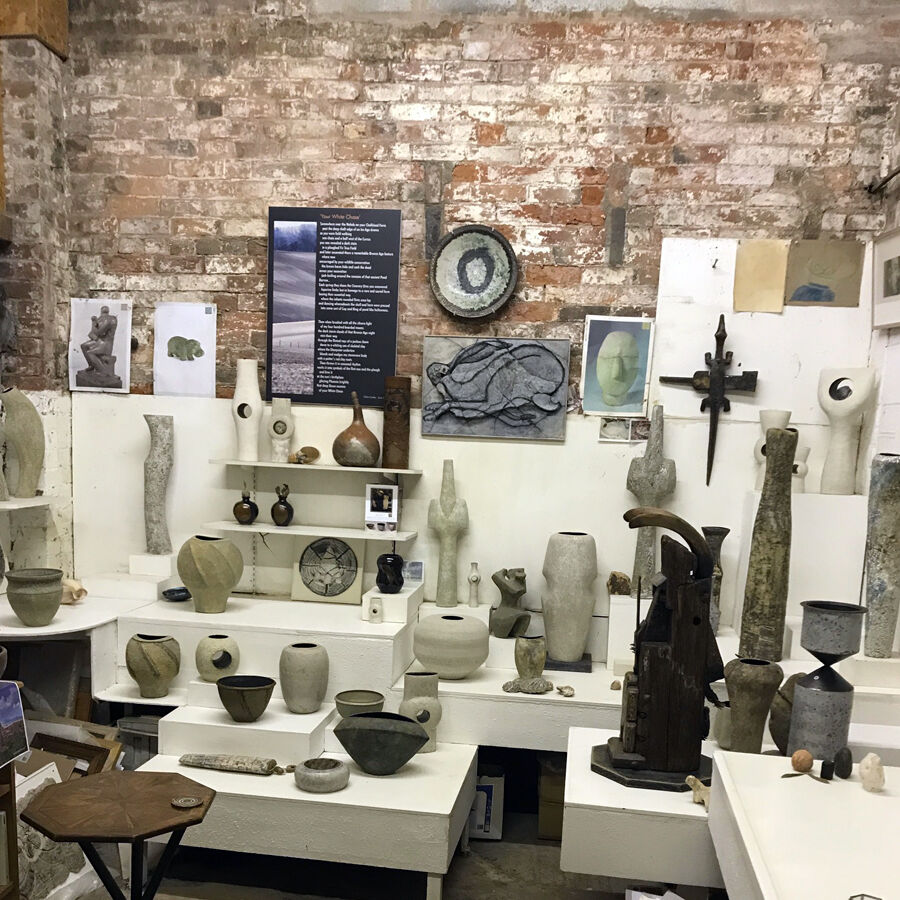 Chris Carter's pottery showroom