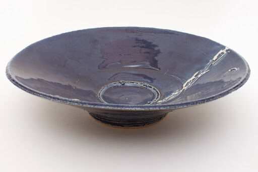 Dan Kelly Ceramic Blue Dish